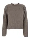Lisa Yang Lexia Brown Crewneck Sweater In Cashmere Woman In Brown