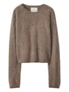 Lisa Yang Lexia Brushed Sweater In Brown