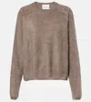 Lisa Yang Round-neck Cashmere Sweater In Gray