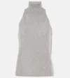 Lisa Yang Leya Cashmere Top In Grey