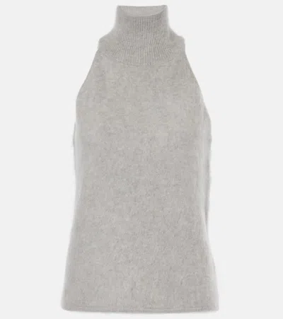 Lisa Yang Leya Cashmere Top In Grey