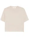 Lisa Yang Light Beige Crew Neckrubie T-shirt In Neutrals