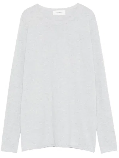 Lisa Yang Light Grey Knit Maurie Sweater In White