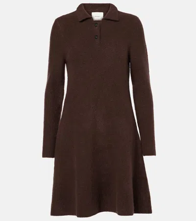 Lisa Yang Lilia Cashmere-blend Cardigan In Brown