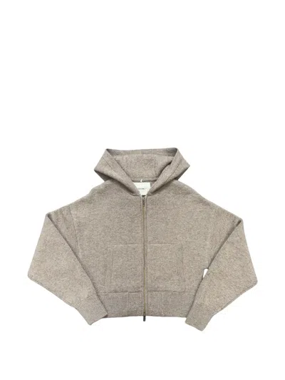 Lisa Yang Lilia Hooded Cardigan In Neutral