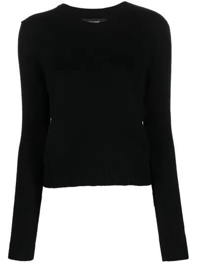 Lisa Yang Long Sleeve Cashmere Sweater In Black