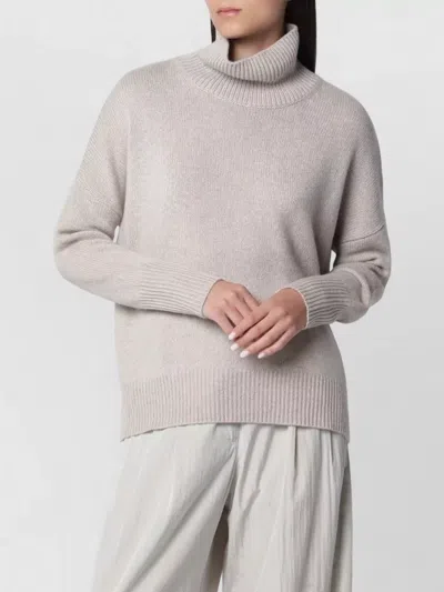 Lisa Yang Long Sleeve Turtleneck Knit Relaxed Fit In Multi