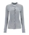 Lisa Yang Cashmere Aria Cardigan In Gray