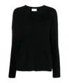 Lisa Yang 'dea Cashmere Crewneck Pul In Black
