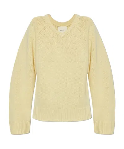 Lisa Yang Long-sleeved Sweater In Nude | ModeSens