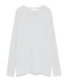 Lisa Yang Light Grey Knit Maurie Sweater In White