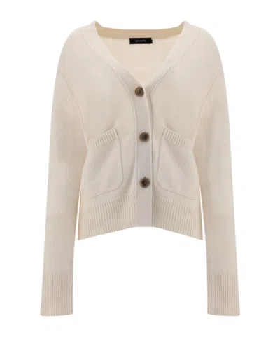 Lisa Yang Long-sleeved Cardigan In Neutral