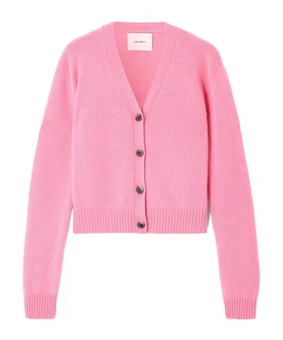 Lisa Yang Long-sleeved Cardigan In Pink