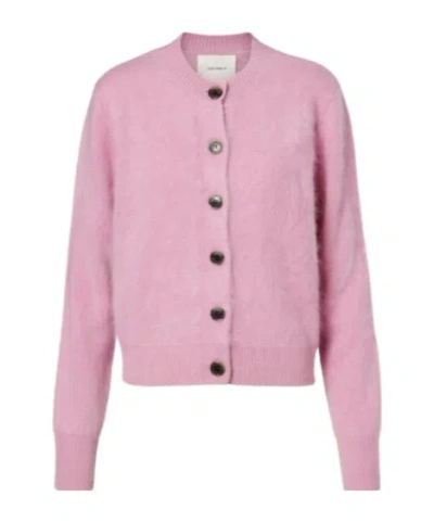 Lisa Yang Long-sleeved Knitted Cardigan In Pink