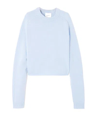 Lisa Yang Long-sleeved Knitted Shirt In Blue