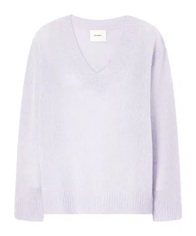 Lisa Yang Leona Cashmere And Silk-blend Sweater In Blue