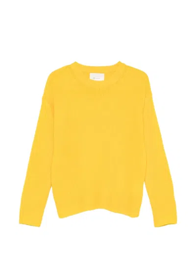 Lisa Yang Lova Crew-neck Long-sleeve Sweater In Yellow