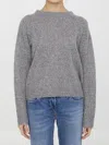 Lisa Yang Mira Cashmere And Silk Sweater In Grey