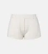 Lisa Yang Low-rise Cashmere Shorts In White