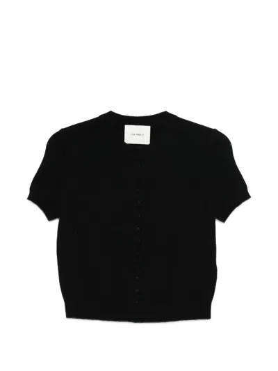 Lisa Yang Lunea Short-sleeve Cardigan In Black