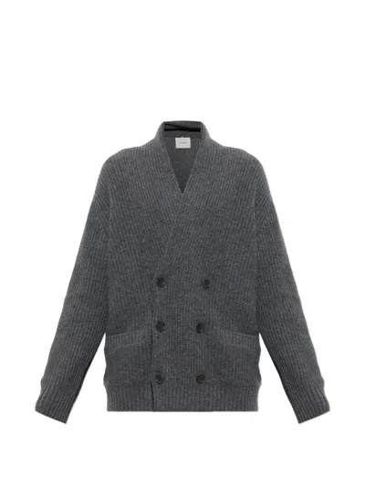 Lisa Yang Lyle Double-breasted Cardigan In Gray