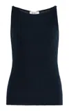 Lisa Yang Lynette Cashmere Top In Blue