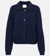 Lisa Yang Lynna Cashmere Cardigan In Metallic