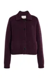 Lisa Yang Lynna Cashmere Cardigan Jacket In Purple