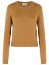 Lisa Yang 'mable' Brown Cashmere Sweater