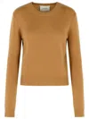 Lisa Yang 'mable' Brown Cashmere Sweater
