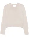 Lisa Yang Mable Cashmere Crewneck Sweater In White