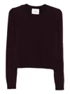 Lisa Yang Mable Cashmere Sweater In Burgundy