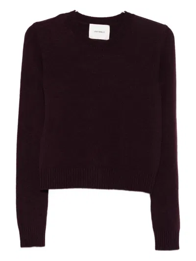 Lisa Yang Mable Cashmere Sweater In Burgundy
