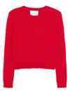 Lisa Yang Mable Crew-neck Cashmere Jumper In Red