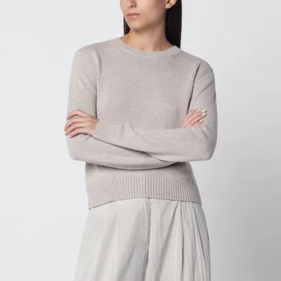 Lisa Yang Mable Crewneck Sweater In Sand Cashmere In Pink