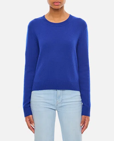 Lisa Yang Mable Roun Neck Cashmere Sweater In Blau 1
