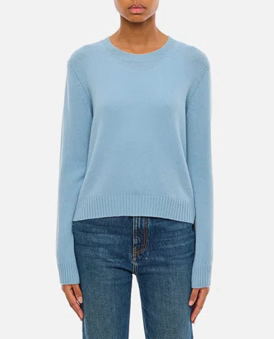 Lisa Yang Mable Roun Neck Cashmere Sweater In Blue