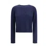 Lisa Yang Mable Sweater In Blue
