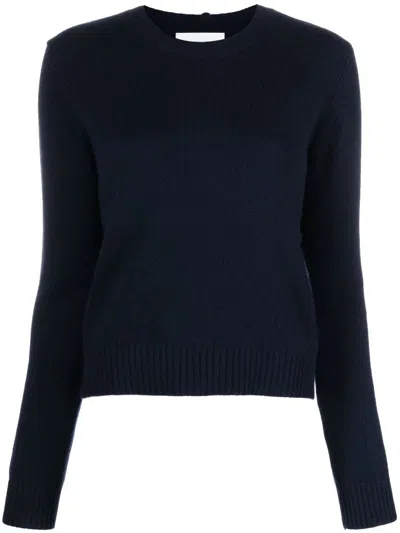 Lisa Yang Cashmere Fine Knit Crewneck Sweater In Blue