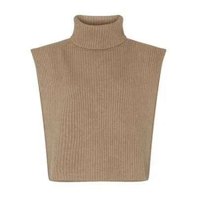 Lisa Yang Magda Cashmere Open Vest In Gray