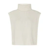 Lisa Yang Magda Cashmere Open Vest In White