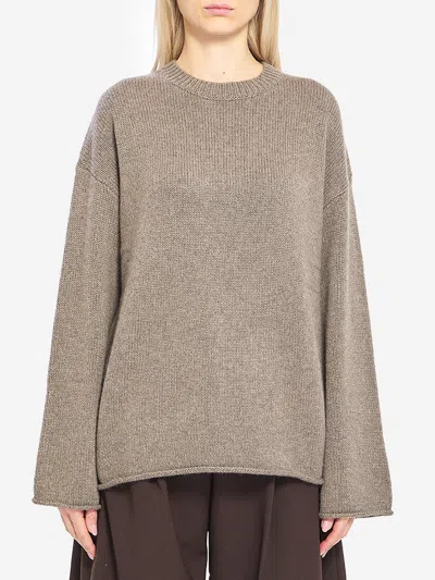 Lisa Yang Kristy Crewneck Sweater In Brown