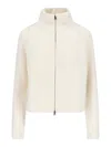 Lisa Yang 'sadie' Zip Sweater In White
