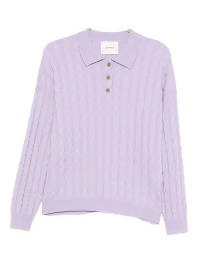 LISA YANG LISA YANG MAGNOLIE CABLE-KNIT CASHMERE POLO SHIRT