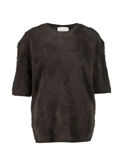 Lisa Yang Maren Brushed-cashmere Sweater In Brown