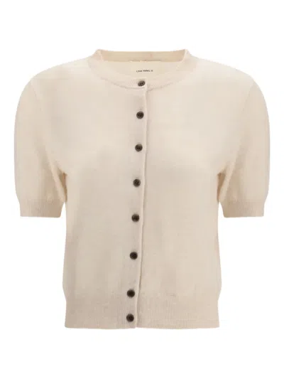 Lisa Yang Marene Button Cashmere Cardigan In Pink