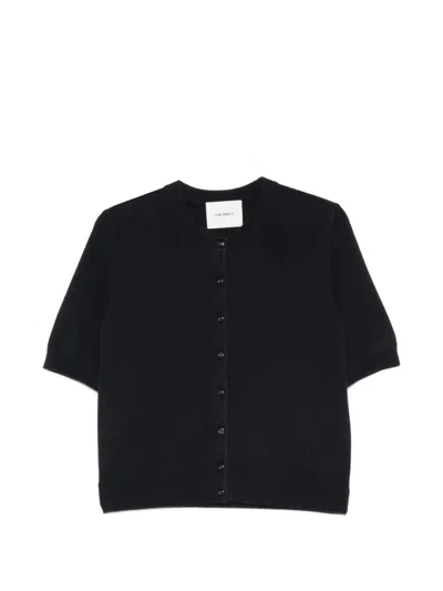 Lisa Yang Marene Short-sleeve Cardigan In Black