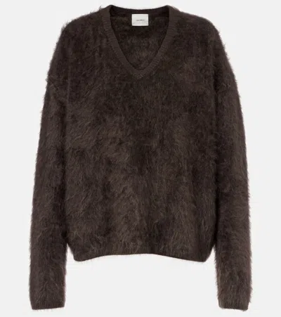 Lisa Yang The Margareta Brushed Cashmere Jumper In Brown