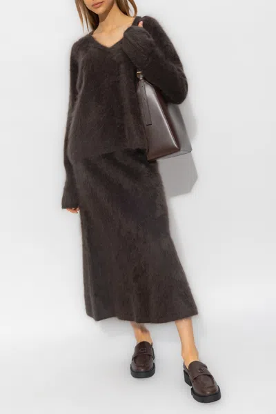 Lisa Yang ‘margareta' Sweater In Brown