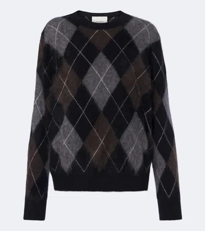 Lisa Yang Margy Argyle Cashmere Sweater In Multi